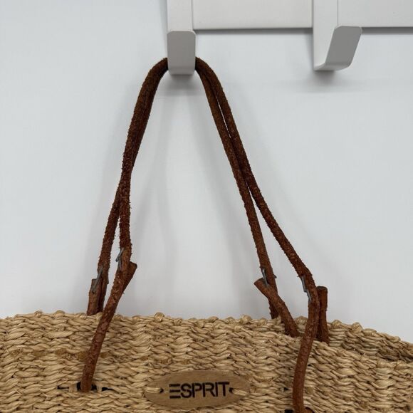 Esprit Vintage Jute Natural Bag Handle Summer Cottage Leather Handle - Picture 2 of 10
